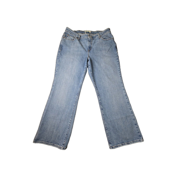Levi's Denim - Levi’s 580 Bootcut Jeans Women’s 18W Short Blue Stretch Denim Plus Size